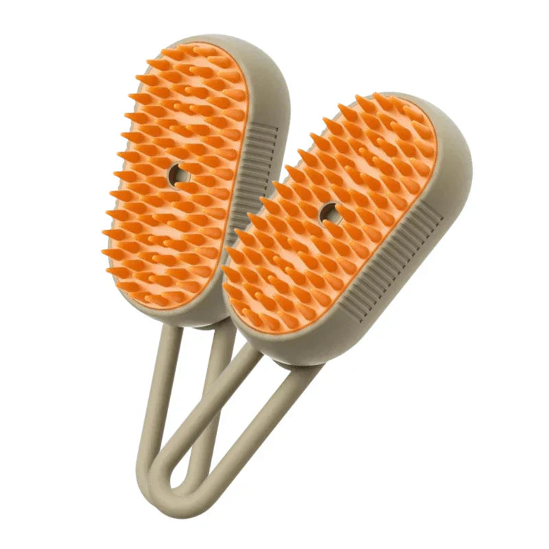 PetSteam 3 em 1 – Escova a Vapor para Gatos e Cães