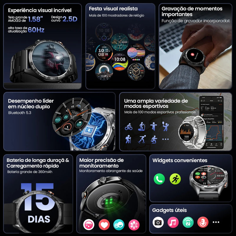 Smartwatch 1.58'' AMOLED Display 60Hz - HAYLOU