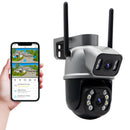 Câmera de Segurança WI-FI Ultra HD - Câmera a Prova D'água com Microfone.