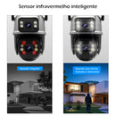 Câmera de Segurança WI-FI Ultra HD - Câmera a Prova D'água com Microfone.