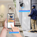 Câmera de Segurança WI-FI Ultra HD - Câmera a Prova D'água com Microfone.